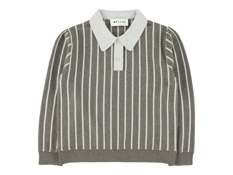 Morley Canvas Grey Vincent Nouvelle Knit Polo