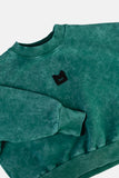 Mini Kid Green Marbled Sweatshirt