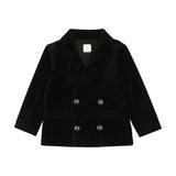 Lil Legs Black Velvet Blazer