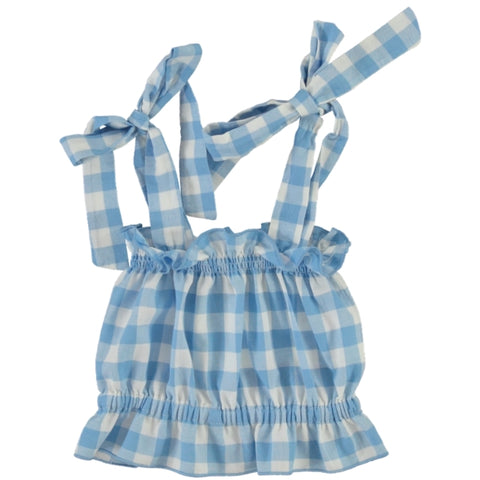 Bebe Organic Viola Sailor Check Top with Shorts Set