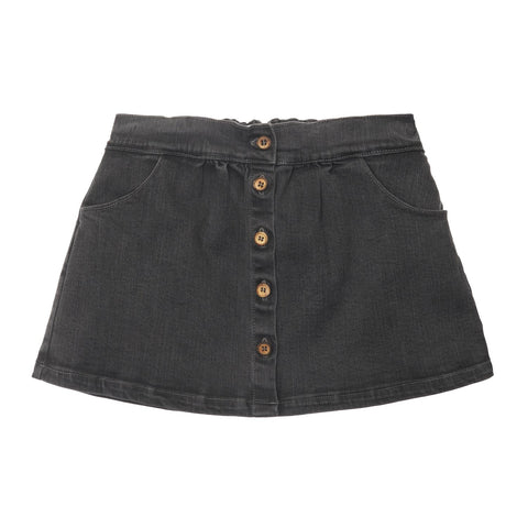 Tocoto Vintage Short Black Denim Skirt