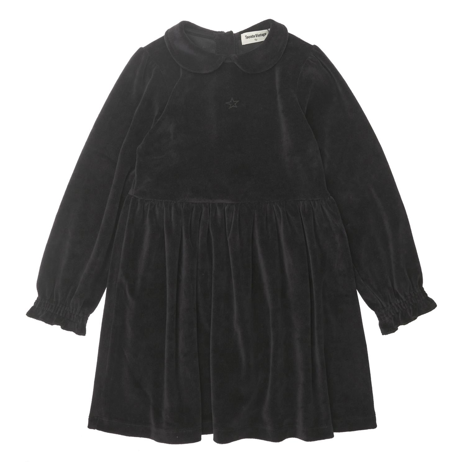Tocoto Vintage Black Velvet Dress Tocoto Vintage Black Velvet Dress