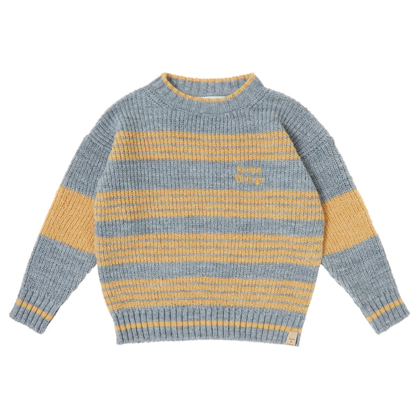 Tocoto Vintage Mustard Striped Sweater