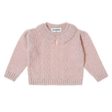 Tocoto Vintage Pink Knit Ruffle Sweater + Legging Set