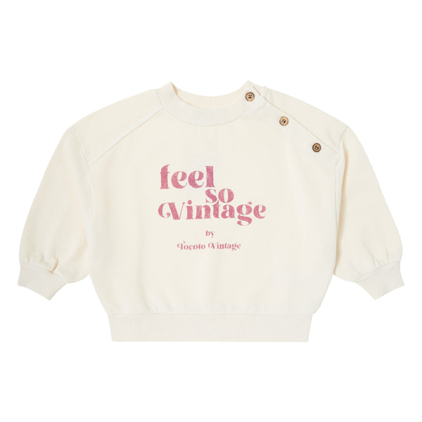 Tocoto Vintage Baby Off White Feel So Vintage Sweatshirt