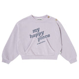 Tocoto Vintage Lilac My Happy Place Sweatshirt + Pant Set