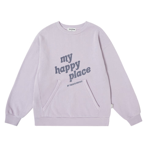 Tocoto Vintage Lilac My Happy Place Sweatshirt