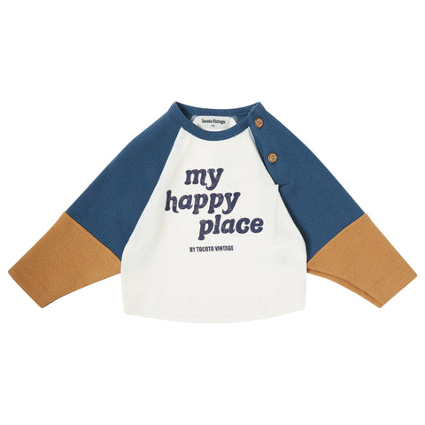 Tocoto Vintage Baby Off White My Happy Place T-shirt