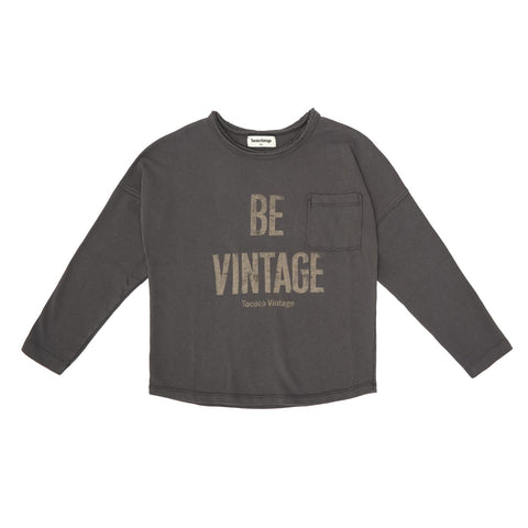 Tocoto Vintage Dark Grey Be Vintage T-shirt