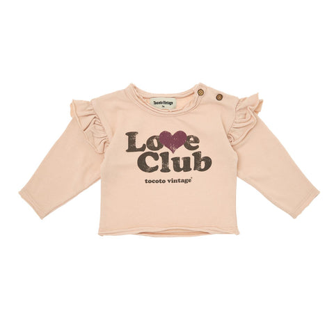 Tocoto Vintage Baby Pink Love Club T-shirt