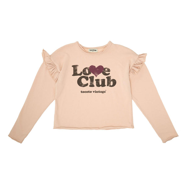 Tocoto Vintage Pink Love Club T-shirt