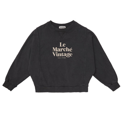 Tocoto Vintage Dark Grey Le Marche Vintage Sweatshirt