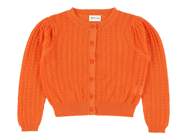 Morley Orange Vintage Wifi Cardigan