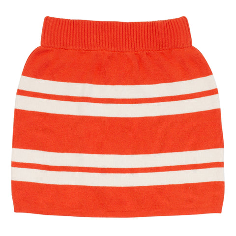 Wynken Orange Vela Knit Skirt