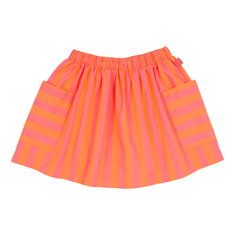Wynken Lipstick/Orange Swing Skirt