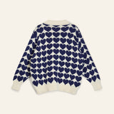Wynken Navy Lovers Hearts Cardigan
