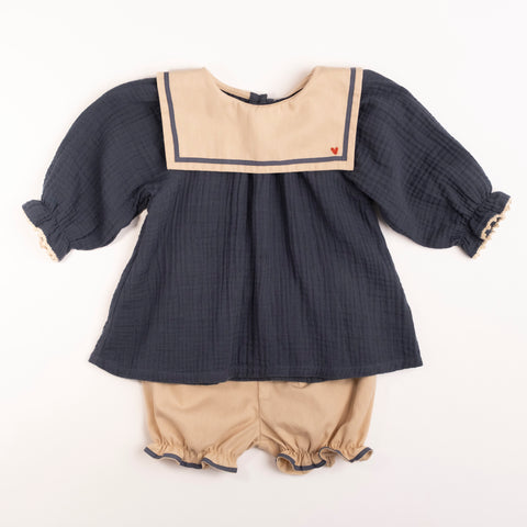 Wild Wawa Navy Mariner Belle Set