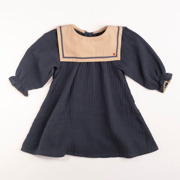 Wild Wawa Navy Mariner Belle Dress