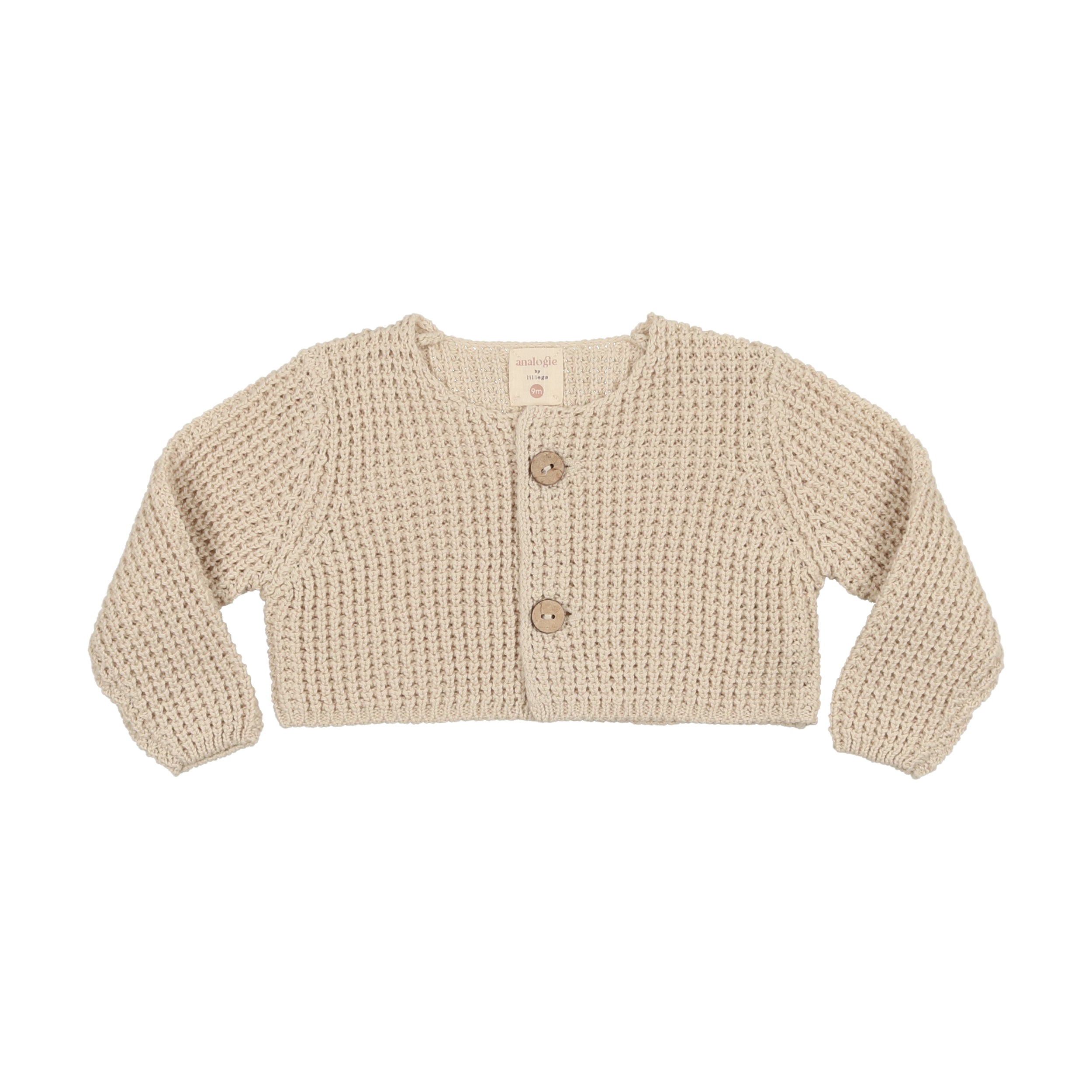 Lil Legs Natural Waffle Knit Shrug – Panda and Cub