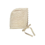 Bebe Organic Natural Waffle Baby Bonnet