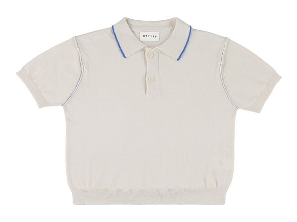 Morley Soft Chalk Xalapa Boys Knit Polo
