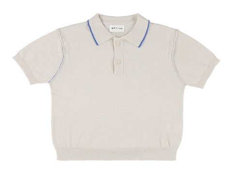 Morley Soft Chalk Xalapa Boys Knit Polo