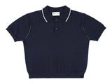 Morley Soft Navy Xalapa Boys Knit Polo