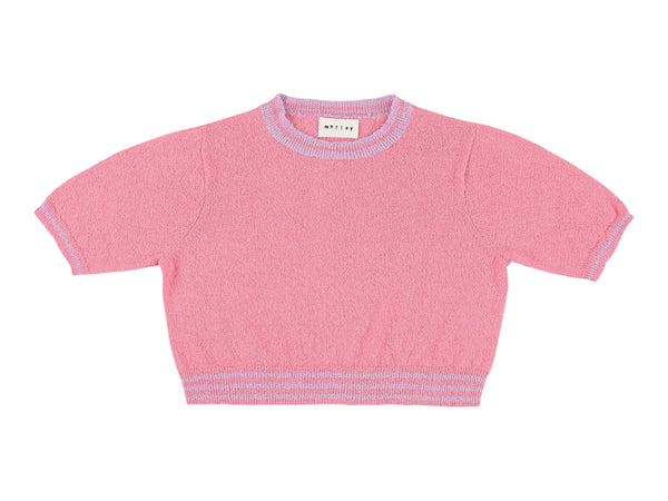 Morley Soft Pink & Lilac Xane Girls Knit Sweater