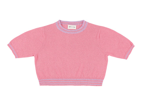 Morley Soft Pink & Lilac Xane Girls Knit Sweater