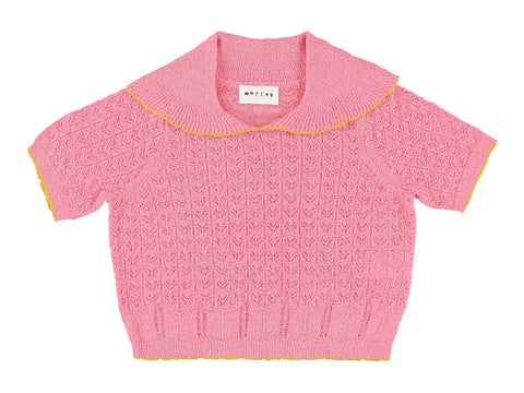 Morley Soft Pink Xango Girls Knit Sweater