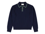 Morley Navy Mir Yan Polo Sweater