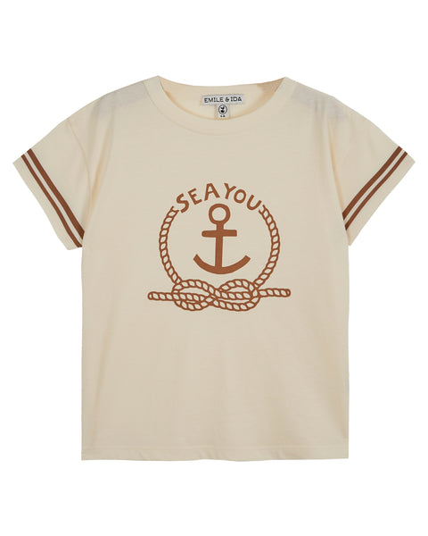 Emile et Ida Ecru Sea You T-shirt