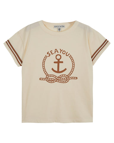 Emile et Ida Ecru Sea You T-shirt