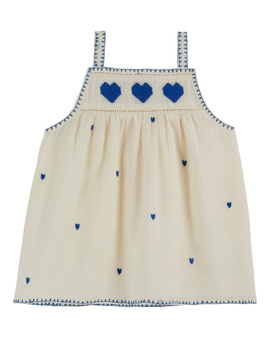 Emile et Ida Blue Hearts Chantilly Dress