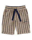 Emile et Ida Navy Striped Terry Shorts