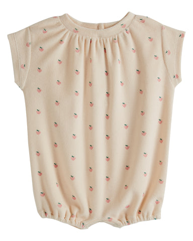 Emile et Ida Small Pink Hearts Terry Romper
