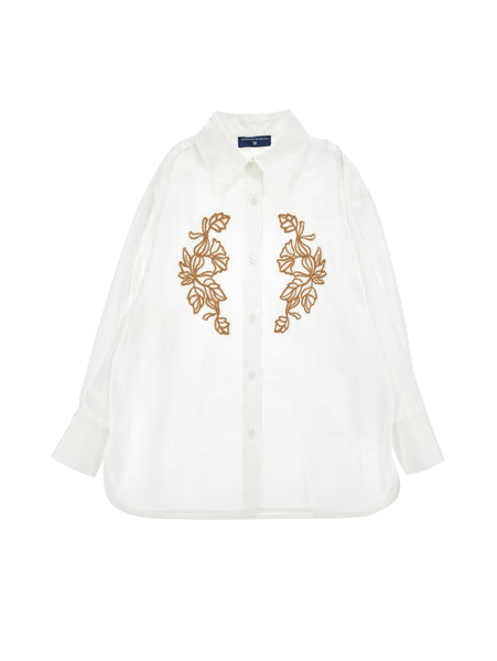 Ermanno Scervino White Embroidered Blouse
