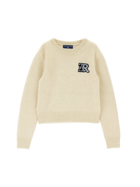 Ermanno Scervino Cream Logo Sweater