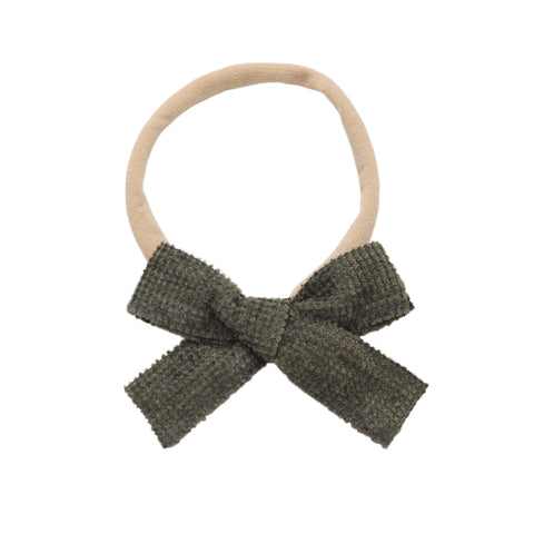 Halo Luxe Olive Abigail Luxe Corduroy Baby Headband
