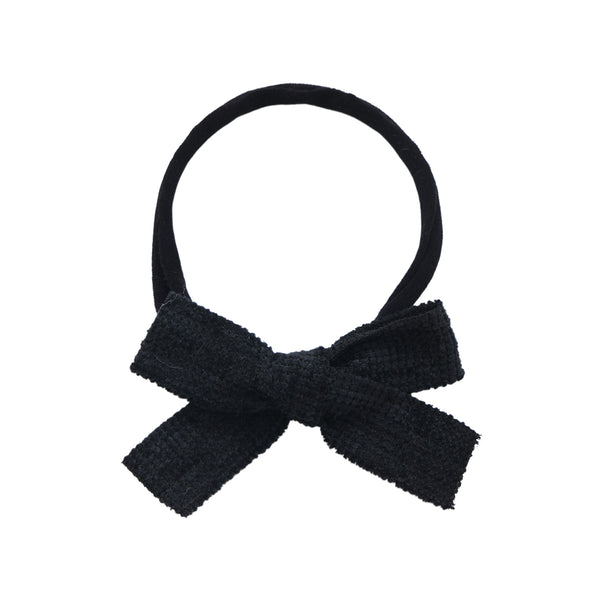 Halo Luxe Black Abigail Luxe Corduroy Baby Headband