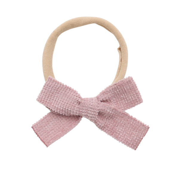 Halo Luxe Dusty Pink Abigail Luxe Corduroy Baby Headband