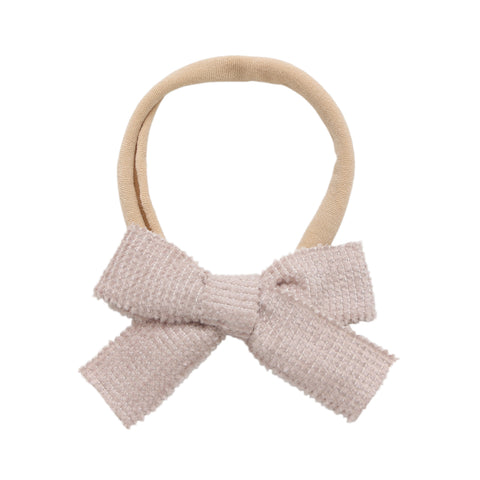 Halo Luxe Ecru Abigail Luxe Corduroy Baby Headband