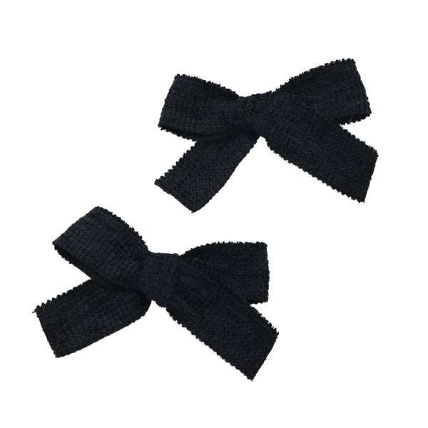 Halo Luxe Black Abigail Luxe Corduroy Double Clip Set