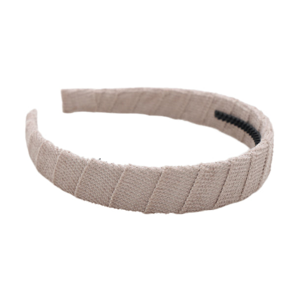 Halo Luxe Ecru Abigail Luxe Corduroy Headband