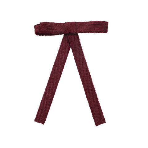 Halo Luxe Wine Abigail Luxe Corduroy Longtail Clip