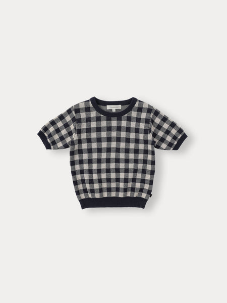 Bene Bene Navy Bene Check Sweater