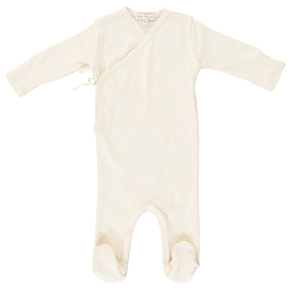 Bebe Organic Natural Wrap Overall Footie