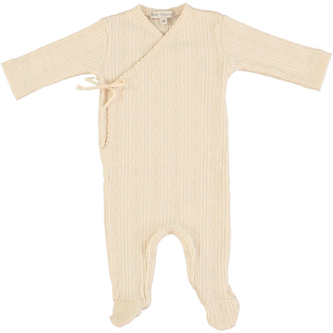 Bebe Organic Natural Wrap Overall Footie