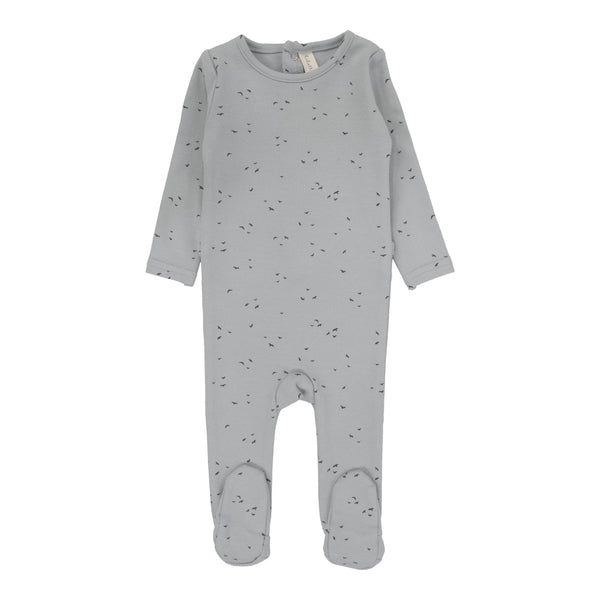 Lilette Powder Blue Bird Footie