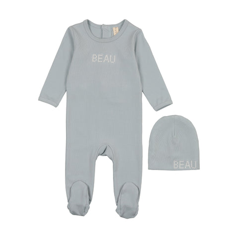 Bonjoy Blue Beau Footie Set